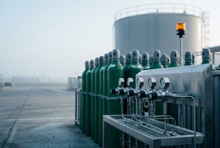 Uji kemurnian gas nitrogen di fasilitas industri